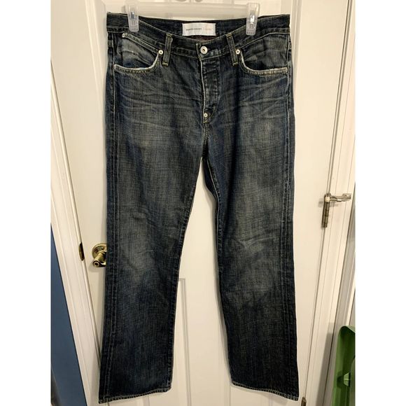 Paper Denim & Cloth Tyler Low Rise Straight Leg Jeans Waist Size 33 - Picture 1 of 6